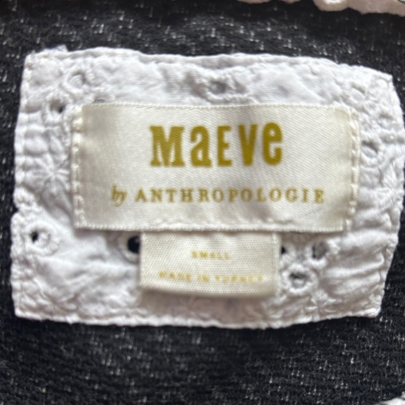 Maeve Black and White Striped Tank Top - Picture 2 of 5